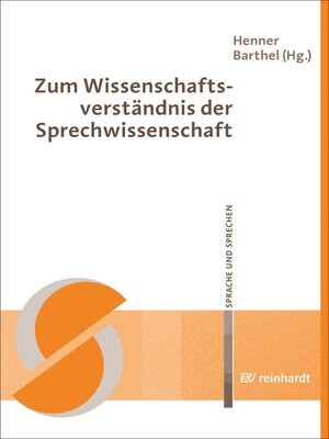 cover image of Zum Wissenschaftsverständnis der Sprechwissenschaft